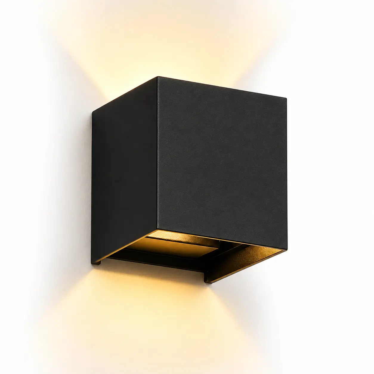 Applique Cube Bidirectionnelle KJBD-192 — Noir mat