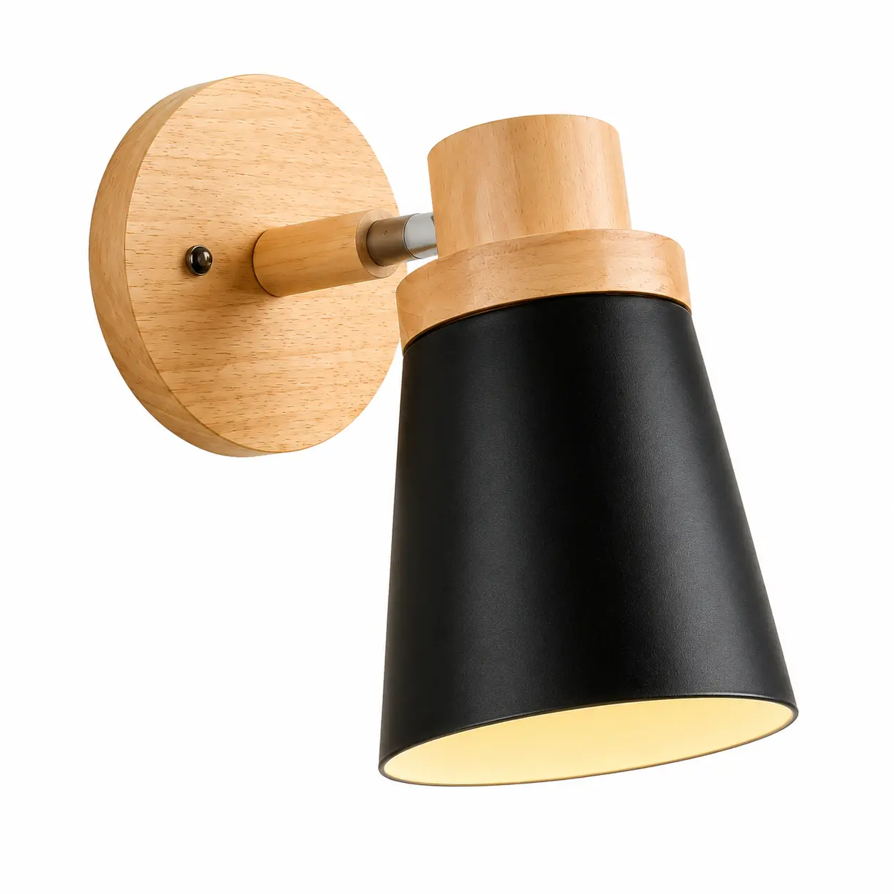 Applique Courbe KJBD-410 — Noir mat