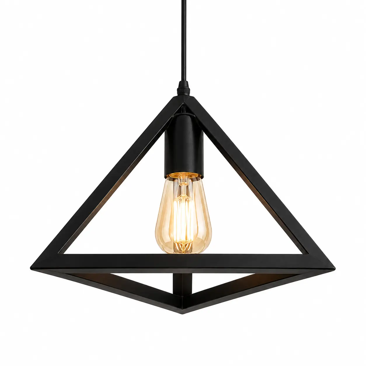 Suspension Pyramide Noir KJDD-057 — Noir mat